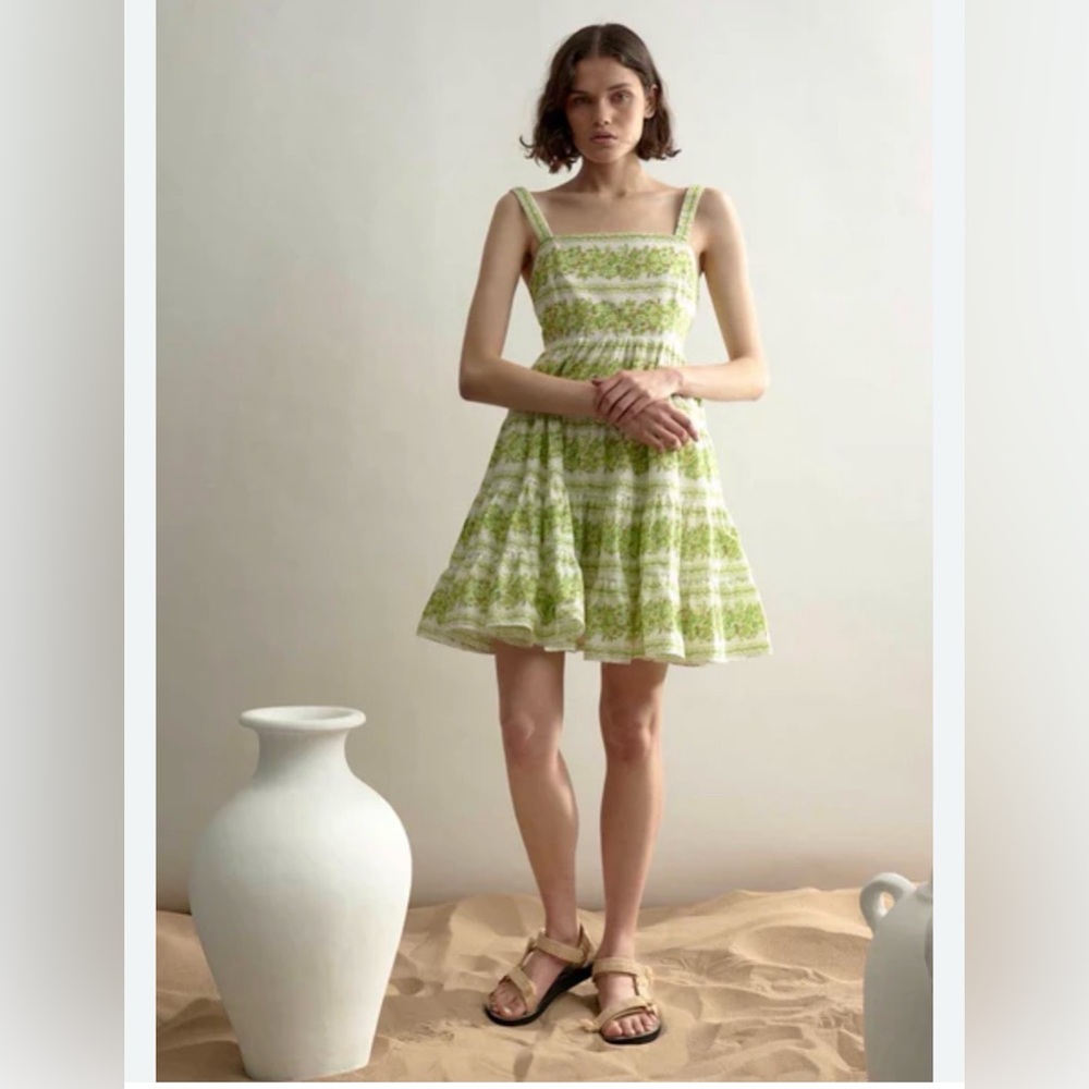 Alemais green minidress size 6